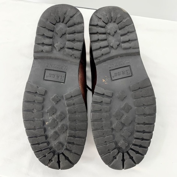 Bass Hopewell Men Shoes Hiking Brown Leather Outdoors Weatherproof Boots Sz 11 - Picture 10 of 10